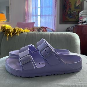 Birkenstock purple fog EVA arizona two strap sandals